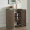 Alaterre Furniture Castleton Mango Wood 31"W Shoe Cubbie Cabinet AWTR1527 - alternate 1